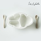 【Lien de famille】ビヤンマンジェ　ワンプレート食器3点セット(ホワイト)