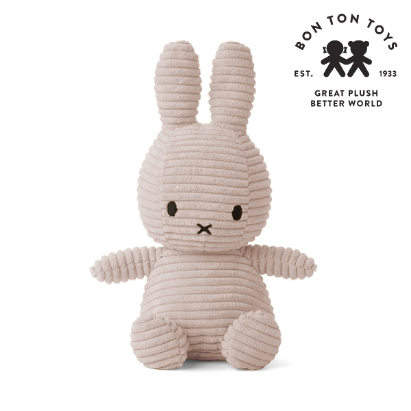 	Miffy Corduroy ミッフィーぬいぐるみ 23cm ライトストーン