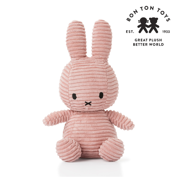 Miffy Corduroy ミッフィーぬいぐるみ 23cm ライトピンク