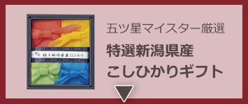 五ツ星マイスター厳選 特選新潟県産こしひかりギフト