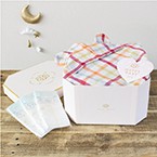 Duo デュオ(ピンク)　コンテックス　フード付きバスタオル　プレシャスメモリアルボックスセット　送料無料