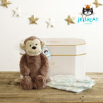 【jellycat ジェリーキャット】バシュフル モンキー M　おむつボックスセット