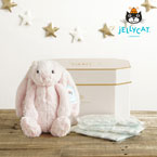 【3/31までの限定価格】【jellycat ジェリーキャット】バシュフル ブラッシュバニー M　おむつボックスセット