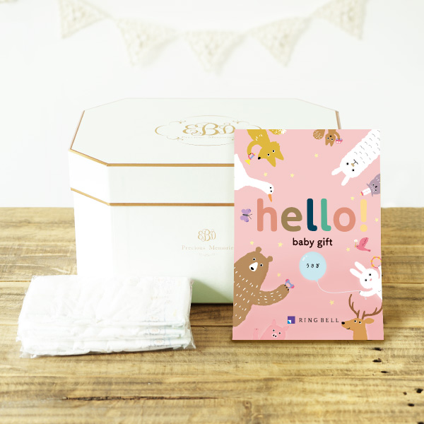 hello! baby gift（5800円コース）カタログギフト　おむつボックスセット