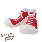 Babyfeet　スニーカーズレッド(トレーニングソックスシューズ)