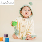 【Ampersand】ニットマント（アイボリー）