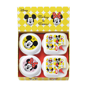 ミッキー&ミニー ポップトーン 電子レンジ容器4PC