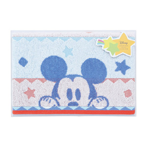 ディズニー ハピネスフレーク コンパクトバスタオル（ブルー）
