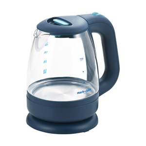 マリ･クレール Aqua Glass 電気ケトル1.2L LEDタイプ