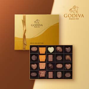 GODIVA ハート オブ ゴールド コレクション 8粒入