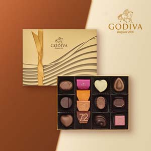 GODIVA ハート オブ ゴールド コレクション 12粒入