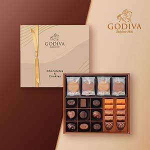 GODIVA チョコレート＆クッキー アソートメント チョコレート19粒入／クッキー8枚入