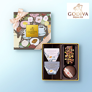 遅れてごめんね☆GODIVA カフェ アソートメント (4粒入)