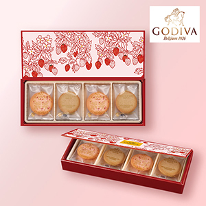 GODIVA あまおう苺クッキー アソートメント(8枚入）