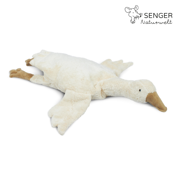 【SENGER Naturwelt-ゼンガーナチュウェルト】グース ホワイト（Cuddly animal Goose white Lサイズ）【正規品】