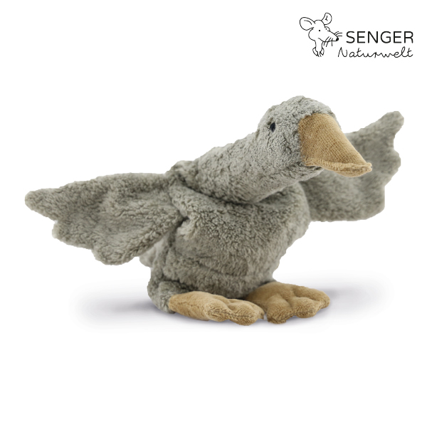 【SENGER Naturwelt-ゼンガーナチュウェルト】グース グレー（Cuddly animal Goose grey vegan Sサイズ）【正規品】