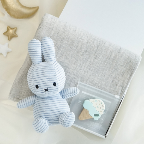 【5/8までの限定価格！】【Miffy Corduroy】ミッフィー お昼寝ギフトセット アイスブルー