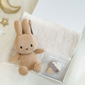 【5/8までの限定価格！】【Miffy Corduroy】ミッフィー お昼寝ギフトセット ベージュ