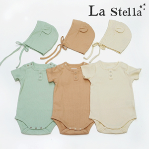 【La Stella】リブ　キャップ＆ボディシャツ2点セット