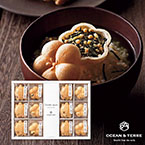 お茶漬け最中セットC（鯛、梅、鮭、たらこ、わさび、ちりめん山椒、うに、ゆずこしょう）