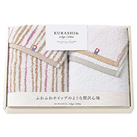 KURASHI&ホイップコットン　フェイスタオル2P