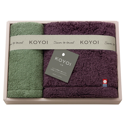 KOYOI 〈今宵〉 フェイスタオル1P・ハンドタオル1P