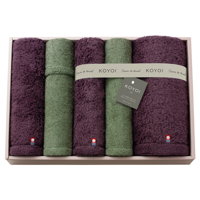 KOYOI 〈今宵〉 バスタオル1P・ハンドタオル1P・フェイスタオル4P