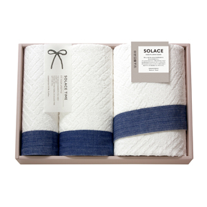 SOLACE〈ソラス〉 日本製 バスタオル1P・フェイスタオル1P・ハンドタオル1P