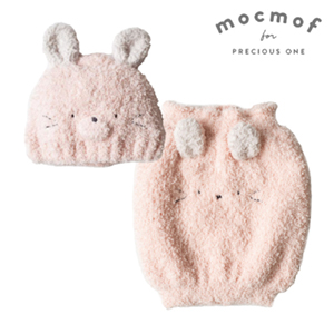【mocmof モクモフ】マシュマロニット おやすみギフト(ピンク バニー)