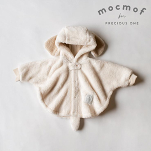 【mocmof モクモフ】ぬいぐるみ ケープ(アイボリーシープ)