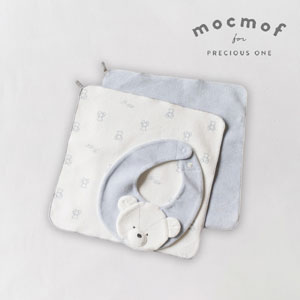 【mocmof モクモフ】ロイヤルベアギフトセット（サックス）