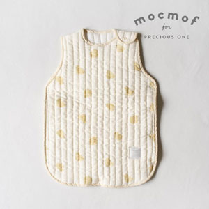 【mocmof モクモフ】モスリンガーゼイブルスリーパー（イエロー）