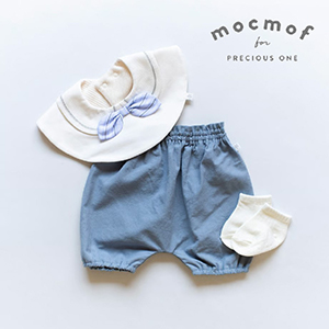 【mocmof モクモフ】男の子おめかしギフトセット（ブルー）