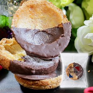 【送料無料】チョコ掛け焼きシューラスク（単品）【出産内祝い】