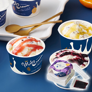 【送料無料】フルーツパーラーのジャムで味わう生乳アイス ミルクラウン 広島県産ブルーベリー【出産内祝い】