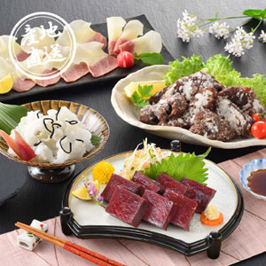 【送料無料】産地直送グルメ│下関鯨屋 日新丸 鯨の詰合せ（4種）【出産内祝い】