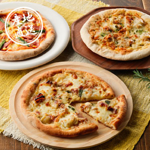 【送料無料】産地直送グルメ│淡路・えびすもち豚のピザ3種セット【出産内祝い】