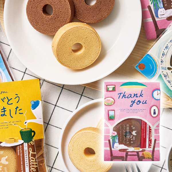 メッセージ＆カフェタイムプチギフト【ＴＨＡＮＫ ＹＯＵ】【出産内祝い】
