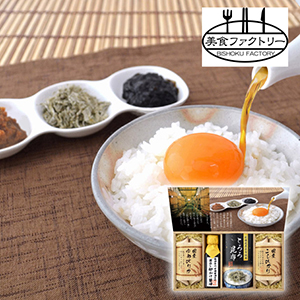 美食ファクトリー 蔵出し卵がけ醤油と美味しい米ギフトA【出産内祝い】