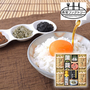 美食ファクトリー 蔵出し卵がけ醤油と美味しい米ギフトC【出産内祝い】