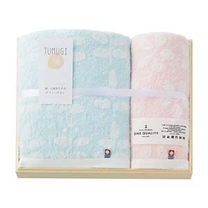 今治タオル TUMUGI（紬） バス1P･フェイスタオル1P【出産内祝い用】