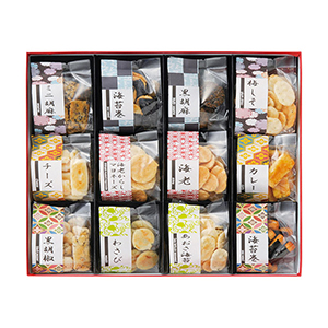 お煎餅12種詰合せ あられ煎【出産内祝い用】