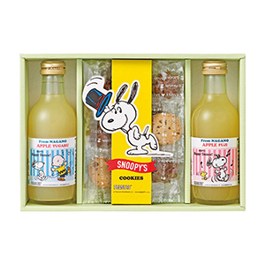 ジョイフルスヌーピー ジュース&クッキーセット【出産内祝い用】