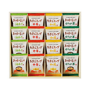 フリーズドライ「お味噌汁・スープ詰合せ」E【出産内祝い用】