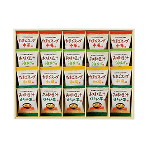 フリーズドライ「お味噌汁・スープ詰合せ」F【出産内祝い用】