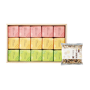 初代 田蔵 木箱入り ブランド銘柄･無洗米食べくらべ 十八雑穀米ギフトセット【出産内祝い用】