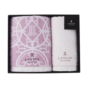 ランバン プルミエール フェイス1P・ウォッシュタオル1P（パープル）【出産内祝い】