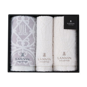 ランバン プルミエール フェイス2P・ウォッシュタオル1P（グレー）【出産内祝い】