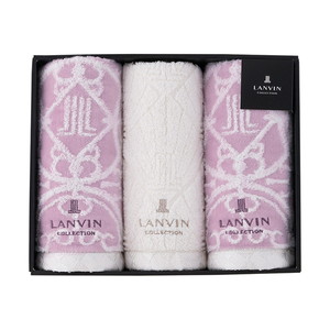 ランバン プルミエール フェイスタオル3P（パープル）【出産内祝い】