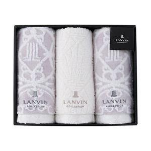 ランバン プルミエール フェイスタオル3P（グレー）【出産内祝い】